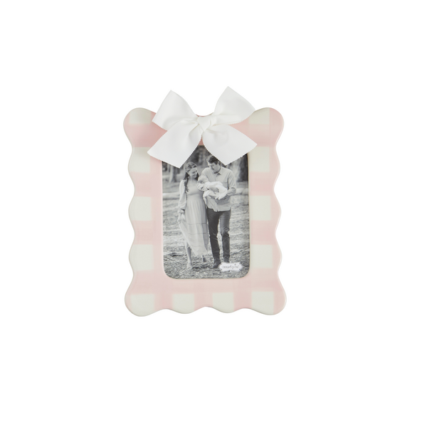 Mud Pie Vertical Pink Bow Frame