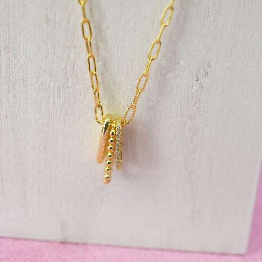 Gold Kitchen Sink Necklace