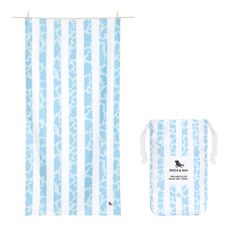 Large Striped Quick Dry Towels - Sassy Cow