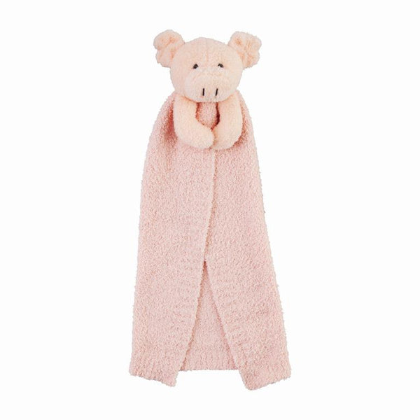 Mud Pie Chenille Pig Lovey Blanket