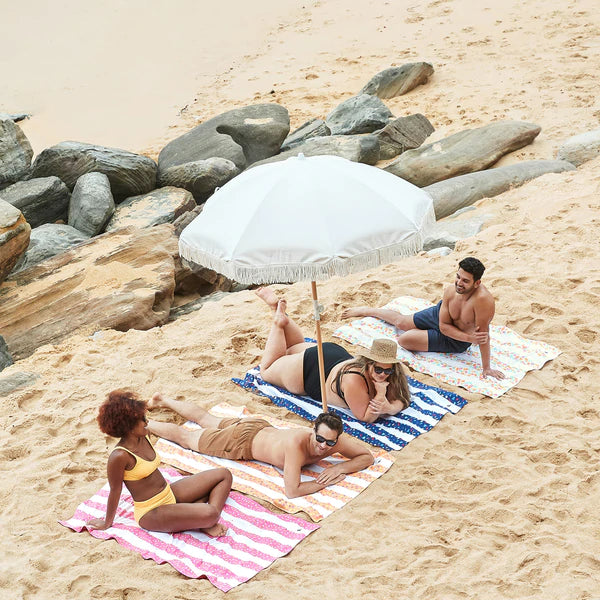 Large Striped Quick Dry Towels - Hundreds & Thousands