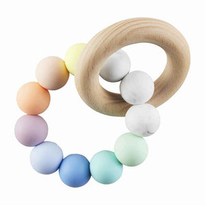 Mud Pie Silicone & Wood Teether