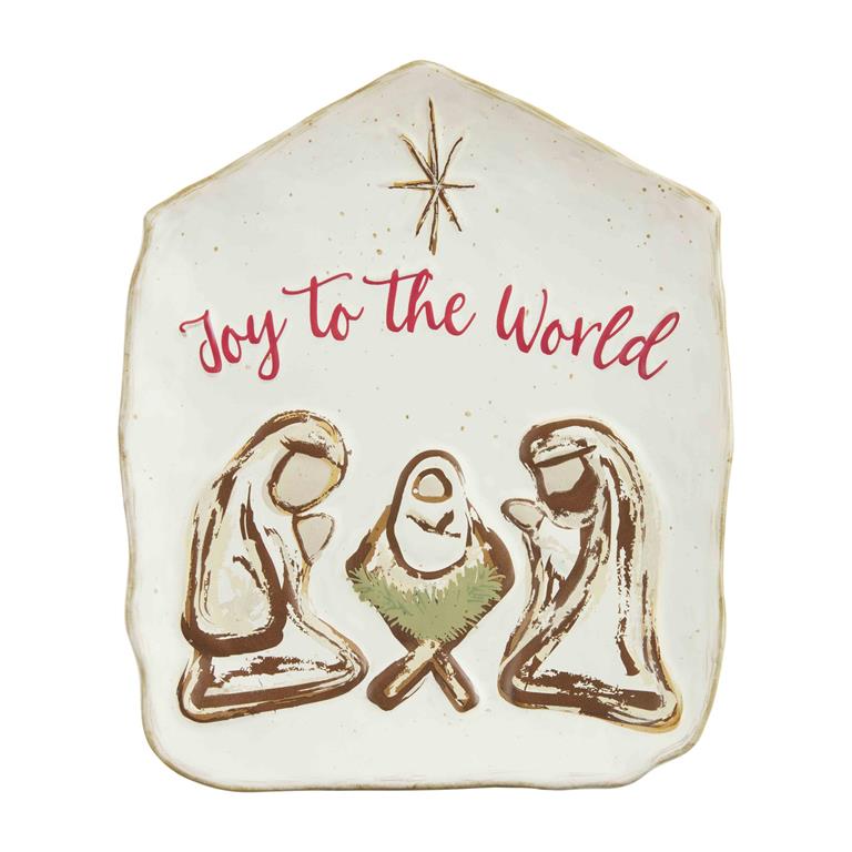 Mud Pie Nativity Serving Platter