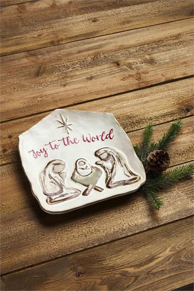 Mud Pie Nativity Serving Platter