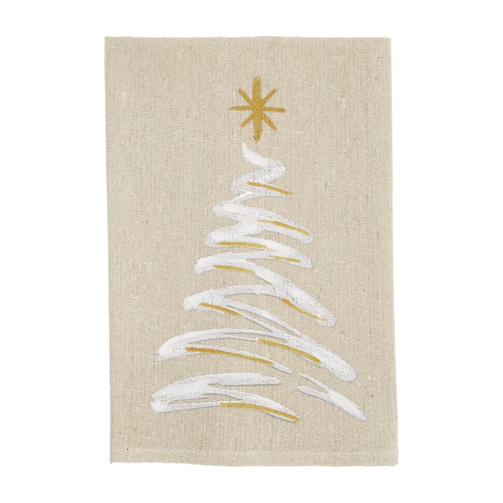 Mud Pie Gold Painted Towel