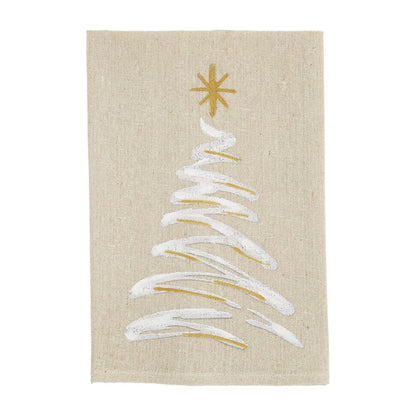 Mud Pie Gold Painted Towel