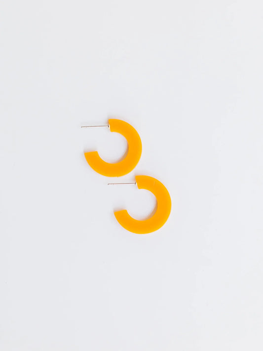 Clementine Acrylic Hoop Earrings