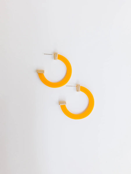 Clementine Acrylic Hoop Earrings