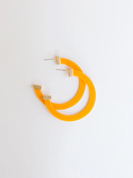 Clementine Acrylic Hoop Earrings