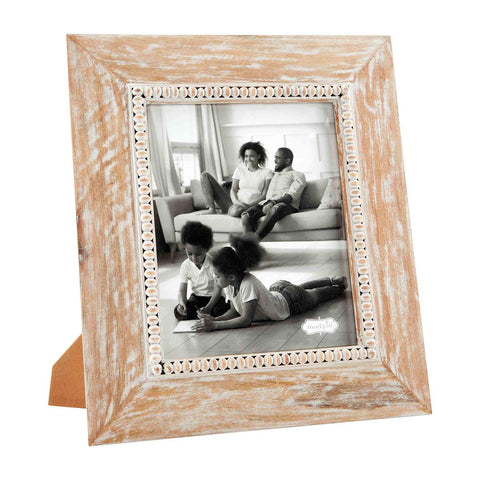 Mud Pie Large Two-Tone Bead Picture Frame