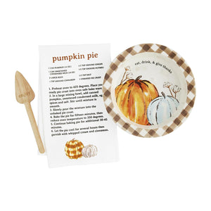 Mud Pie Pumpkin Pie Plate Set