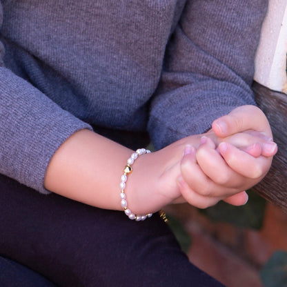 Willow - Gold Plated Pearl Bracelet
