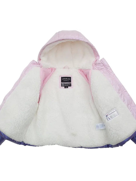 Youth Pink & Purple Puffer Jacket