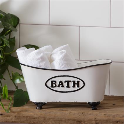 White Rustic Bath Tub