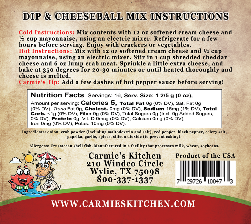 Coastal Crab Dip Mix