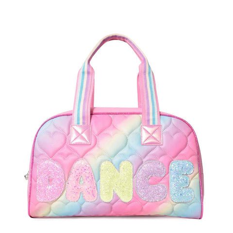 Dance Heart-Quilted Ombre Medium Duffle Bag
