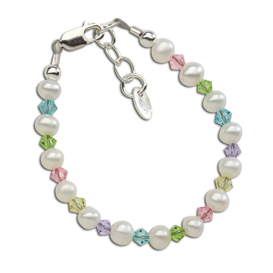 Daniela - Sterling Silver Multi-Color Pearl Bracelet
