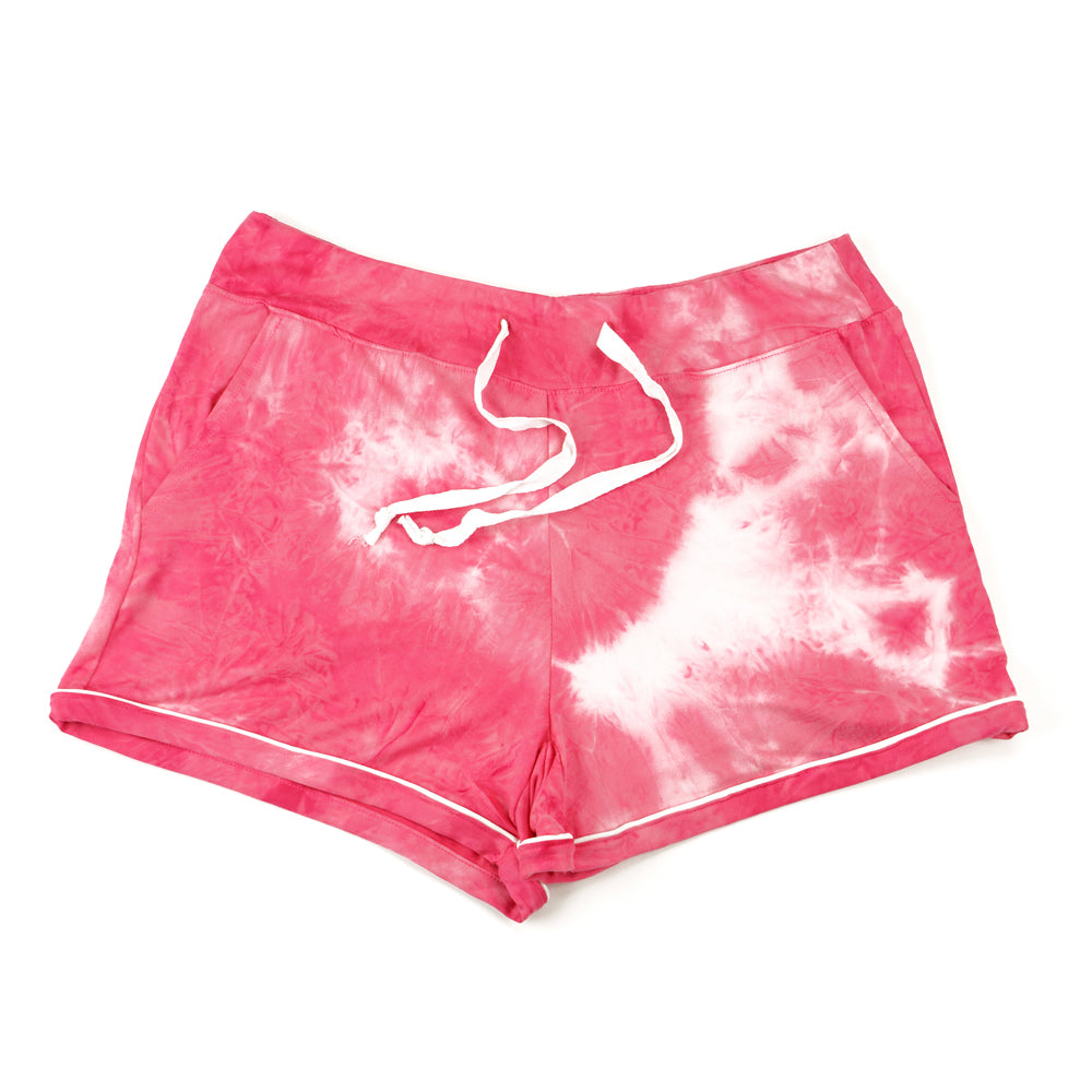 Hello Mello Coral Dyes the Limit Lounge Shorts