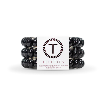 Large Jet Black TELETIE