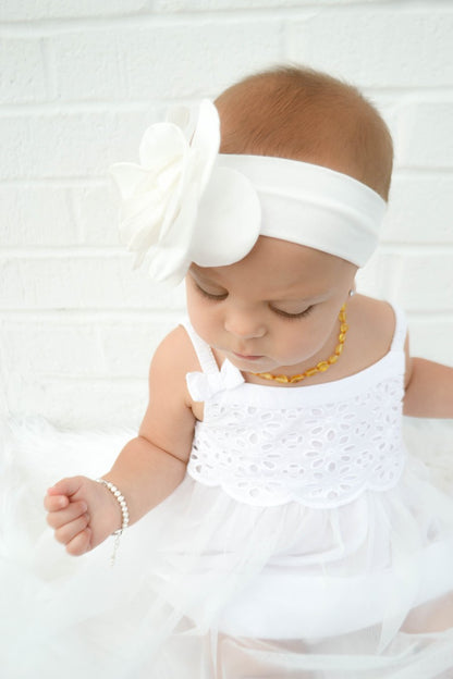 Amber Teething Necklace - Lemon Polished