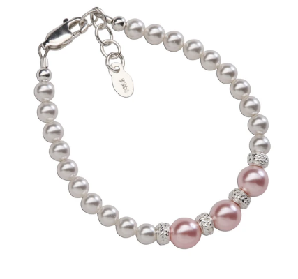 Paige - Sterling Silver Bracelet with Pearls