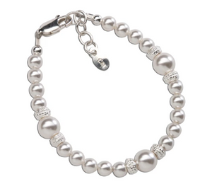 Sophia - Sterling Silver Pearl Bracelet