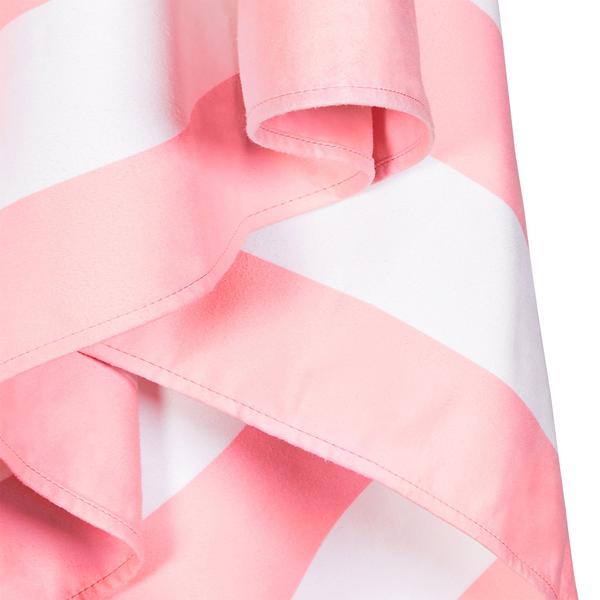 Large Striped Quick Dry Towels - Malibu Pink