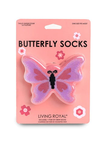 Butterfly 3D Crew Socks
