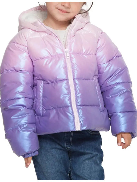Youth Pink & Purple Puffer Jacket
