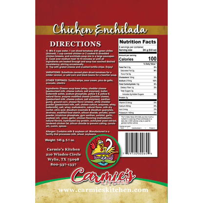 Carmie's Chicken Enchilada Soup Mix