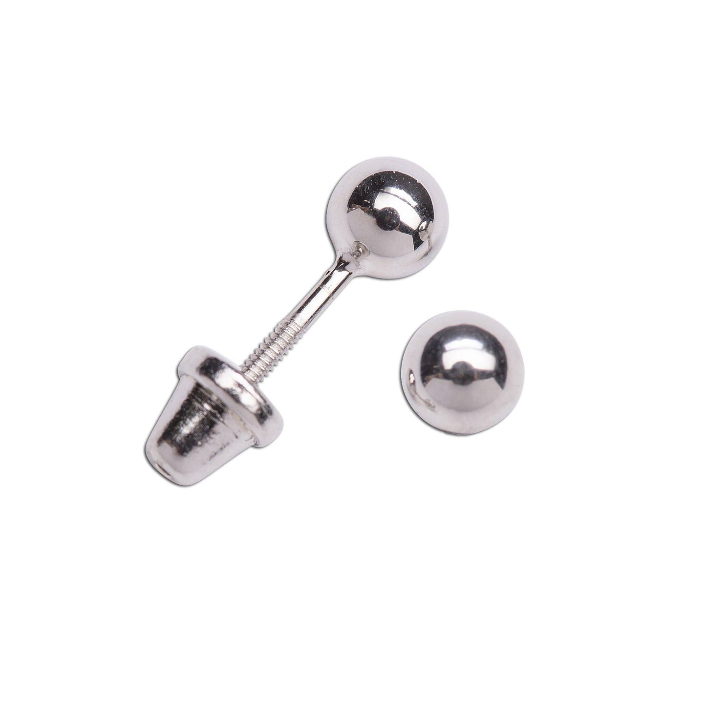 Sterling Silver Ball Stud Earrings