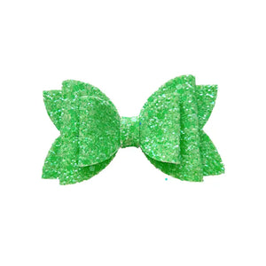 Green Sea Glass Glitter Bow