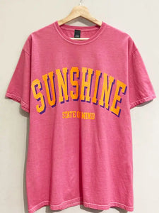 Pink Sunshine Oversized Graphic Tee