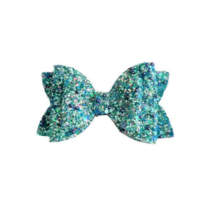Pearls Under the Sea Glitter Bow