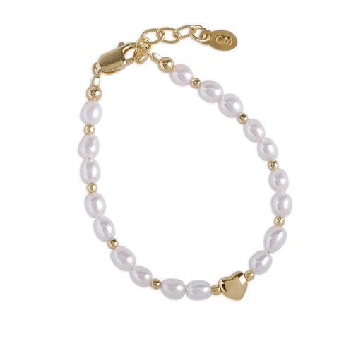 Willow - Gold Plated Pearl Bracelet