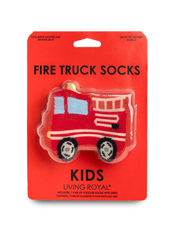 Kids Fire Truck 3D Crew Socks