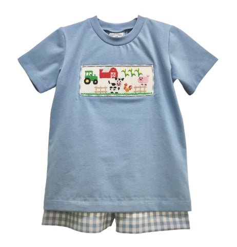 Down on the Farm Boy Short Set