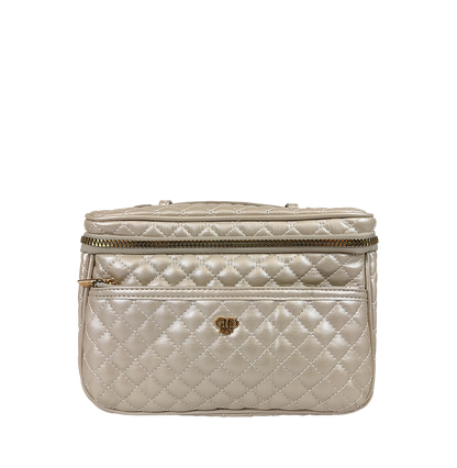 Classic Train Case - Pearl Quilted
