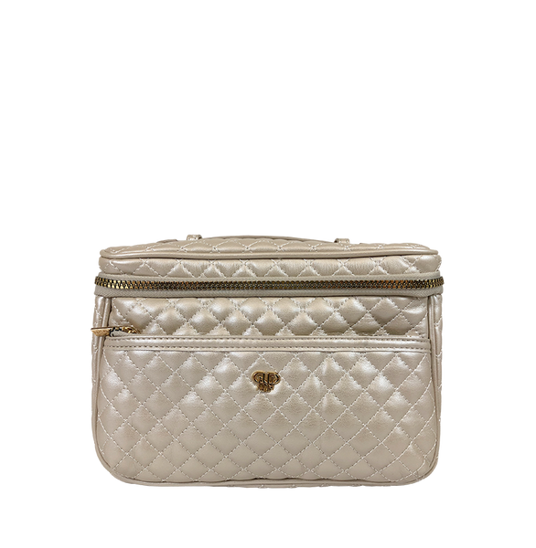 Classic Train Case - Pearl Quilted