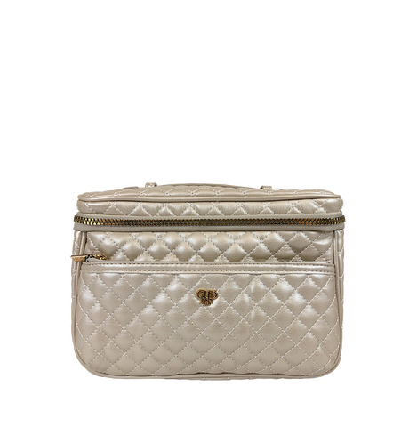 Classic Train Case - Pearl Quilted