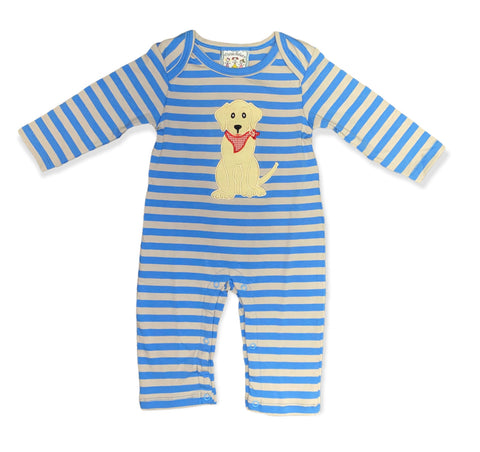 Puppy Applique Boys Romper