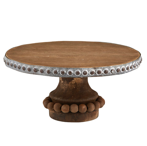 Large Wooden Cake Stand