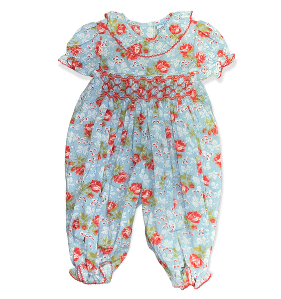Rambling Rose Geo Smocked Longall