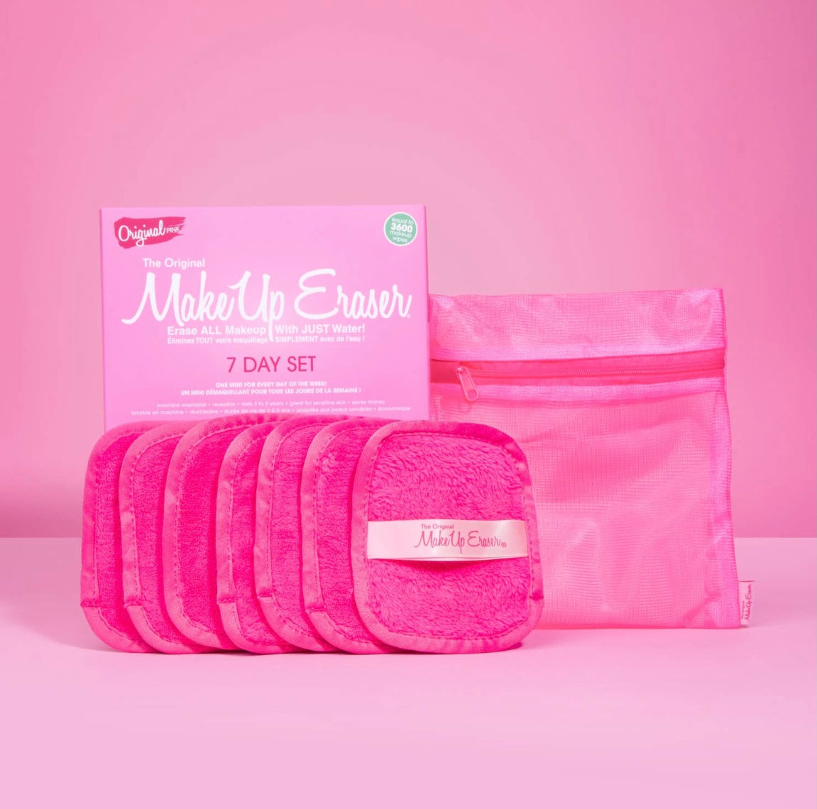 Original Pink 7 Day MakeUp Eraser Set