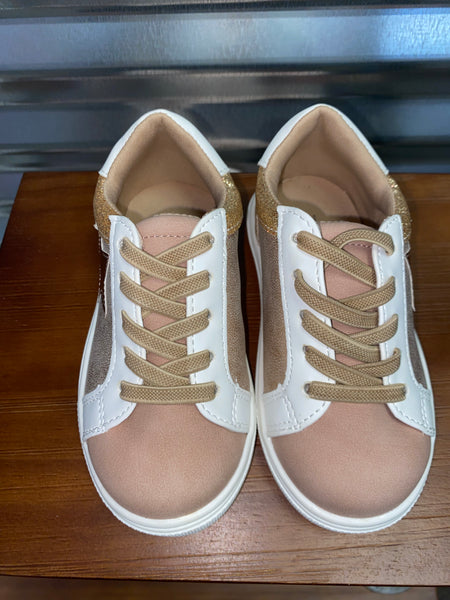 Little Girls Rose Gold Lil Jakee Sneakers