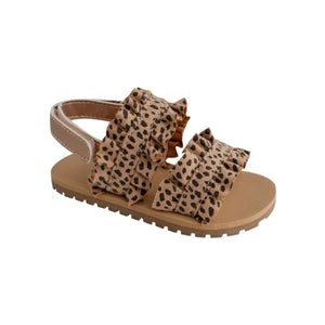Walk Cheetah Ruffle Sandals