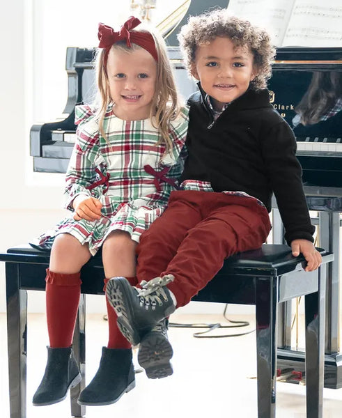 Rosewood, Spruce, & Ivory Knee High Socks