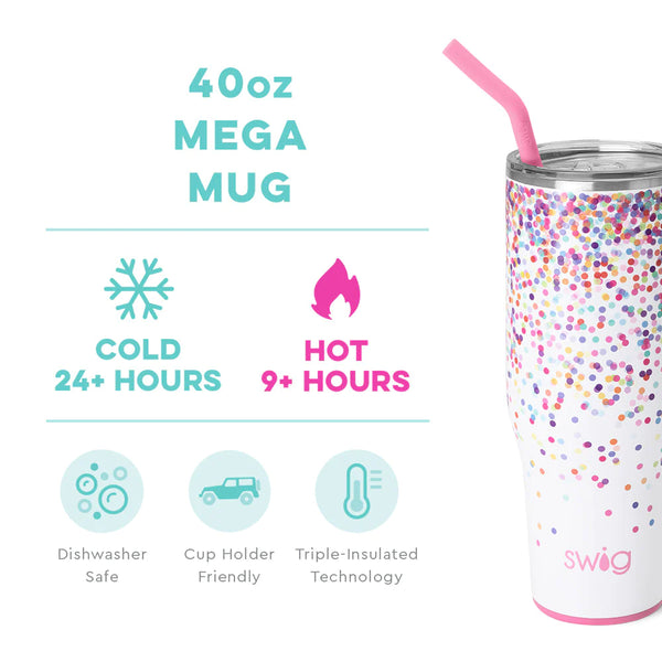 Swig Confetti 40 oz Mega Mug